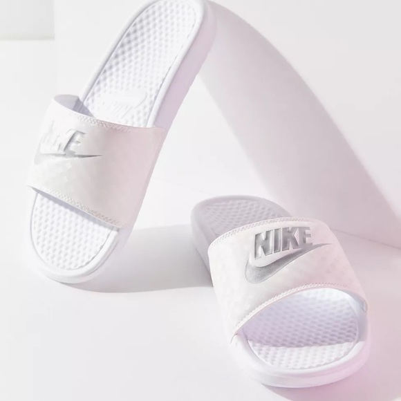 Nike Benassi JDI White Slide Sandals - Picture 9 of 11